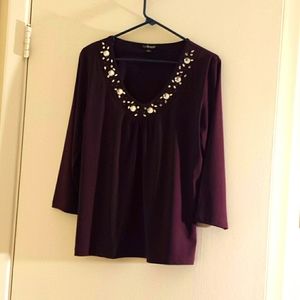 Bydesign bedazzled blouse